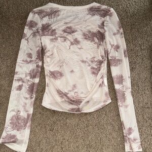 Mesh roses long sleeve